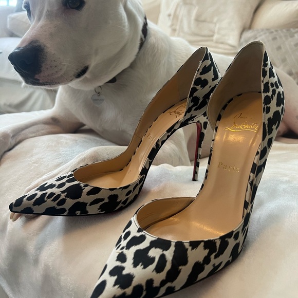 Christian Louboutin Black and White Pumps - Picture 3 of 6